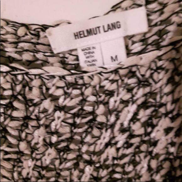 Helmut Lang asymetric combo tape open knit tunic! - Picture 9 of 10